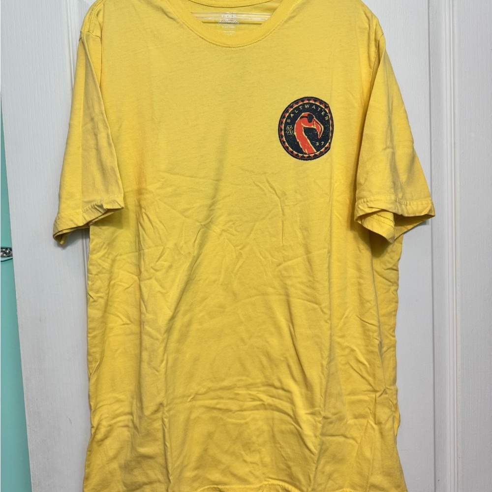 Izod Yellow Short Sleeve Tee with Graphic